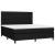 Pat box spring cu saltea, negru, 160x200 cm, textil GartenMobel Dekor
