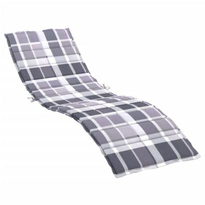 Pernă de șezlong, roșu carouri, 200x60x3 cm, textil oxford GartenMobel Dekor