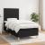 Pat box spring cu saltea, negru, 80x200 cm, textil GartenMobel Dekor