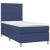 Pat box spring cu saltea, albastru, 90x190 cm, textil GartenMobel Dekor