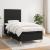 Pat box spring cu saltea, negru, 100x200 cm, textil GartenMobel Dekor