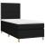 Pat box spring cu saltea, negru, 100x200 cm, textil GartenMobel Dekor