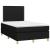 Pat box spring cu saltea, negru, 120x200 cm, textil GartenMobel Dekor