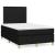 Pat box spring cu saltea, negru, 120x200 cm, textil GartenMobel Dekor