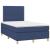 Pat box spring cu saltea, albastru, 120x200 cm, textil GartenMobel Dekor