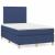 Pat box spring cu saltea, albastru, 120x200 cm, textil GartenMobel Dekor