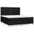Pat box spring cu saltea, negru, 160x200 cm, textil GartenMobel Dekor