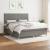 Pat box spring cu saltea, gri închis, 180x200 cm, textil GartenMobel Dekor