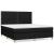 Pat box spring cu saltea, negru, 180x200 cm, catifea GartenMobel Dekor