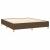 Pat continental cu saltea maro închis 180x200cm material textil GartenMobel Dekor