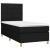 Pat box spring cu saltea, negru, 80x200 cm, textil GartenMobel Dekor