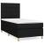 Pat box spring cu saltea, negru, 80x200 cm, textil GartenMobel Dekor