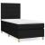Pat box spring cu saltea, negru, 100x200 cm, textil GartenMobel Dekor