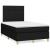 Pat box spring cu saltea, negru, 120x200 cm, textil GartenMobel Dekor