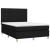 Pat box spring cu saltea, negru, 140x200 cm, textil GartenMobel Dekor