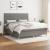 Pat box spring cu saltea, gri închis, 180x200 cm, textil GartenMobel Dekor