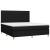 Pat box spring cu saltea, negru, 180x200 cm, catifea GartenMobel Dekor