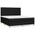 Pat box spring cu saltea, negru, 180x200 cm, catifea GartenMobel Dekor