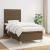 Pat box spring cu saltea, maro închis, 80x200 cm, textil GartenMobel Dekor