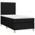 Pat box spring cu saltea, negru, 100x200 cm, textil GartenMobel Dekor