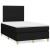 Pat box spring cu saltea, negru, 120x200 cm, textil GartenMobel Dekor