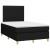 Pat box spring cu saltea, negru, 120x200 cm, textil GartenMobel Dekor