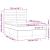 Pat continental cu saltea, albastru, 140x200cm, material textil GartenMobel Dekor