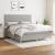 Pat continental cu saltea, gri deschis, 160x200 cm, textil GartenMobel Dekor