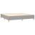 Pat box spring cu saltea, gri deschis, 200x200 cm, textil GartenMobel Dekor