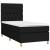 Pat box spring cu saltea, negru, 80x200 cm, textil GartenMobel Dekor