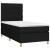 Pat box spring cu saltea, negru, 90x200 cm, textil GartenMobel Dekor