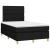 Pat box spring cu saltea, negru, 120x200 cm, textil GartenMobel Dekor
