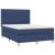 Pat box spring cu saltea, albastru, 140x200 cm, textil GartenMobel Dekor