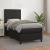 Pat box spring cu saltea, negru, 80x200 cm, piele ecologică GartenMobel Dekor