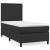 Pat box spring cu saltea, negru, 90x190 cm, piele ecologică GartenMobel Dekor