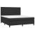 Pat box spring cu saltea, negru, 160x200 cm, piele ecologică GartenMobel Dekor
