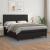 Pat box spring cu saltea, negru, 180x200 cm, piele ecologică GartenMobel Dekor