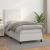 Pat box spring cu saltea, alb, 80x200 cm, piele ecologică GartenMobel Dekor
