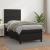 Pat box spring cu saltea, negru, 90x190 cm, piele ecologică GartenMobel Dekor