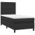 Pat box spring cu saltea, negru, 90x190 cm, piele ecologică GartenMobel Dekor