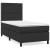 Pat box spring cu saltea, negru, 90x200 cm, piele ecologică GartenMobel Dekor