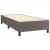 Pat box spring cu saltea, gri, 100x200 cm, piele ecologică GartenMobel Dekor
