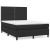 Pat box spring cu saltea, negru, 140x200 cm, piele ecologică GartenMobel Dekor