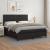 Pat box spring cu saltea, negru, 180x200 cm, piele ecologică GartenMobel Dekor