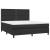 Pat box spring cu saltea, negru, 180x200 cm, piele ecologică GartenMobel Dekor
