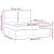 Pat box spring cu saltea, gri, 180x200 cm, piele ecologică GartenMobel Dekor