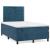 Pat box spring cu saltea, albastru închis, 120x200 cm, catifea GartenMobel Dekor