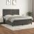 Pat box spring cu saltea, gri închis, 160x200 cm, catifea GartenMobel Dekor