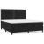 Pat box spring cu saltea, negru, 160x200 cm, catifea GartenMobel Dekor