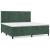 Pat box spring cu saltea, verde închis, 200x200 cm, catifea GartenMobel Dekor